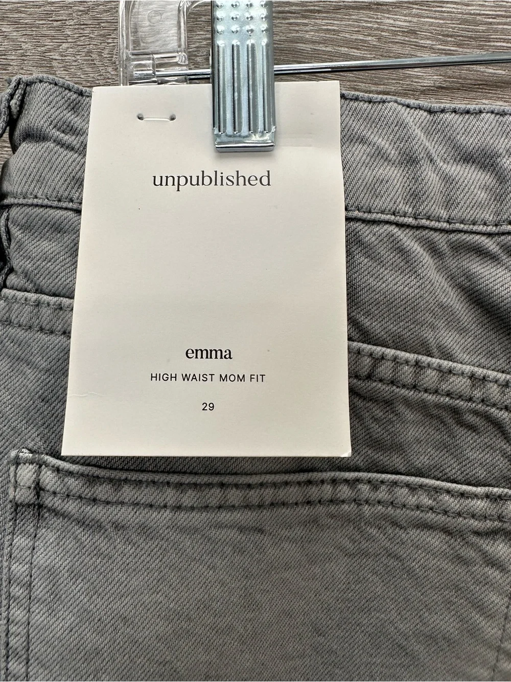 NWT Unpublished x Anthropologie Emma Denim Shorts Color: DENIM LIGHT Size 29 - Picture 8 of 8